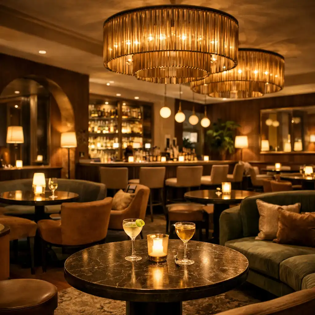 Stylowe wnętrze restauracji w Warszawie