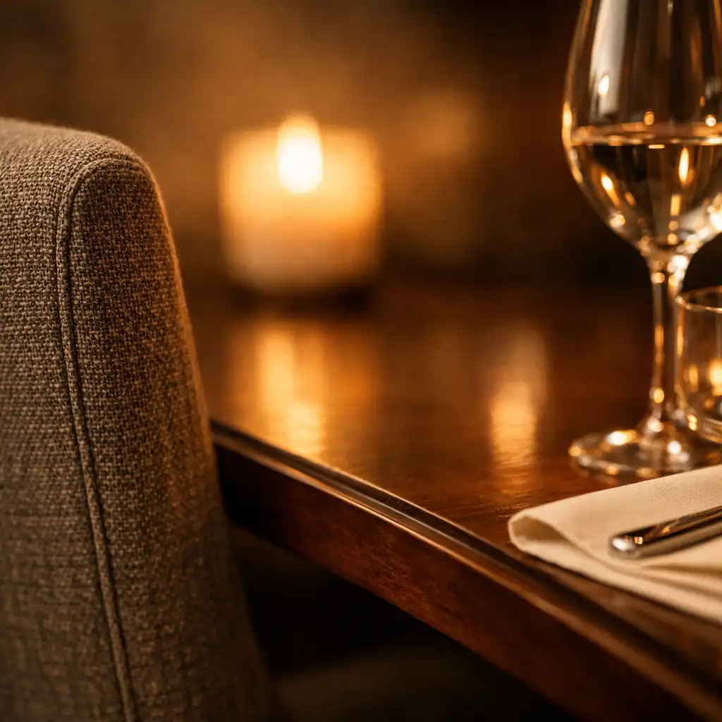 Detal wnętrza restauracji premium